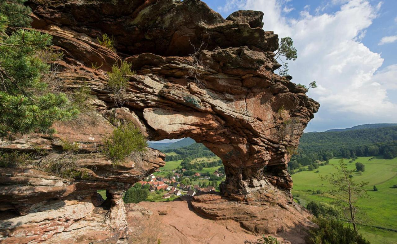 Au Wachtfels Bed & Breakfast Obersteinbach Bagian luar foto